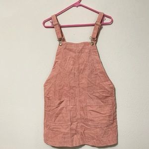 Corduroy overall dress
